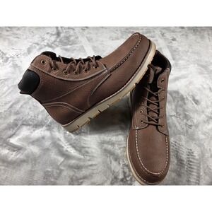 Levi's Dean WX UL Boots Mens 13 Mahogany Brown Moc Toe 519562-JJ14 NWOB